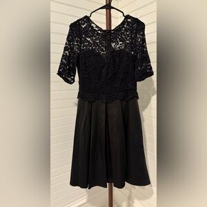 Review Elegant Black Lace Kids Dress